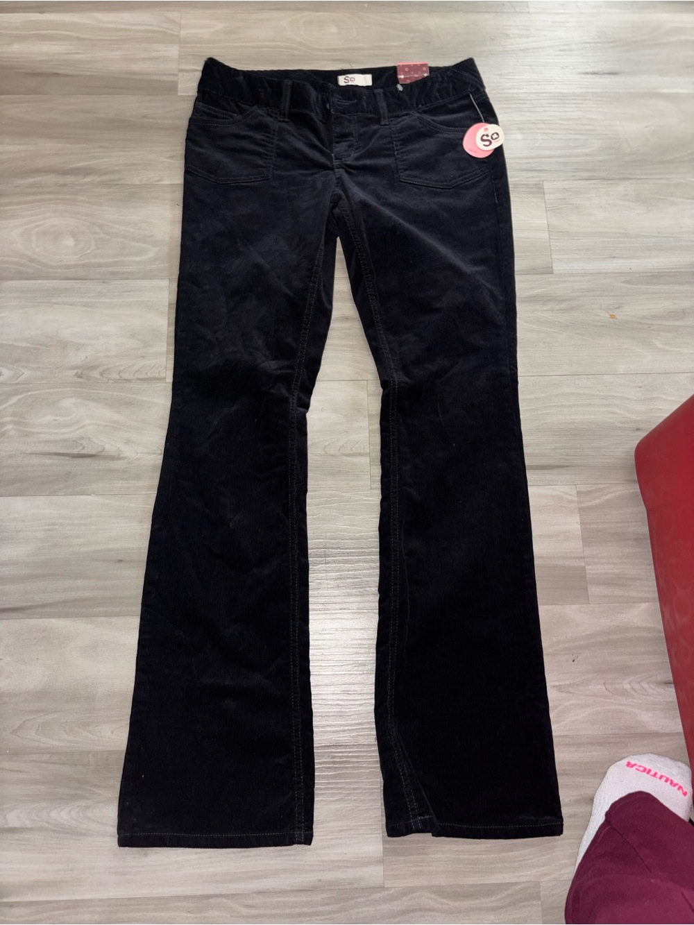 SO Black Corduroy Flare Pants